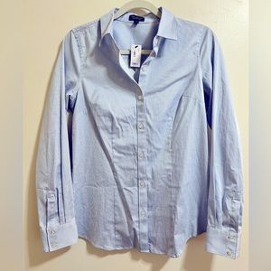 The Limited Stripe Button Up Long Sleeve Dress Shirt Size S